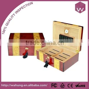 Top Grade Polishing Wooden Cigar Packaging Box for Sale thumbnail-3