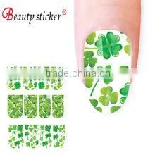 New Green Clover Nail Art Artificial Lady Strips thumbnail-5