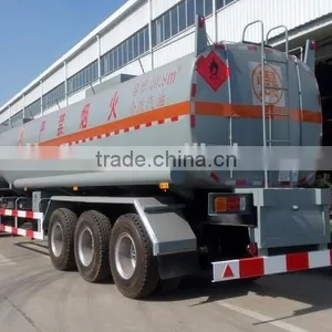 Three Axles Fuel Oil Tank Semi-trailer 40.8cbm Capacity for Sale thumbnail-1