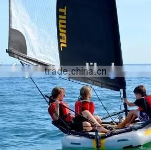 2015 New Inflatable Crystal Sailboat,glass Sailboat,catamaran Sailboat, thumbnail-2