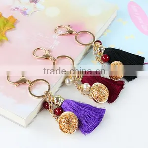2016 IN STOCK Wholesale Hot Selling Transparent Crystal Flower Ball Key Chain thumbnail-6