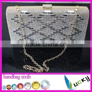 Top Quality Crystal Bags 100% Handmade Pearl Beaded Luxurious Party Bags Various Ladies Evening Handbag thumbnail-6