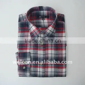 Men's Casual Flannel Long Sleeve Fashionable Plaid Business Shirt thumbnail-1
