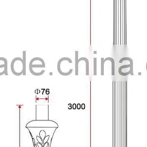 B034-1 Classic Garden Light Decorative Antique Light Pole thumbnail-2