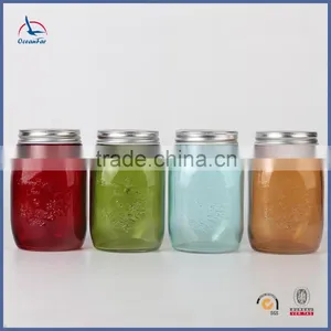 Wholesale Custom Made Embossed Mason Jar Bulk Mason Jar thumbnail-1