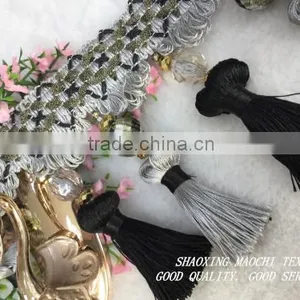 2015 New Style Luxurious Crystal Fringe for Curtain, Home Textile and Pillows thumbnail-1
