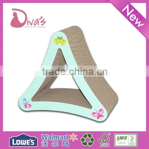 Diva's Pet Toy Corrugated Paper Bed / Cardboard Cat Scratching Lounge Cat Scratcher thumbnail-2