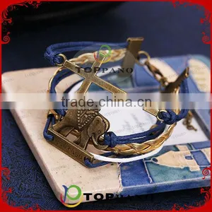 Top Quality Handmade Jewelry New Hot-selling Design Vintage Braided Leather Bracelet for Men thumbnail-1