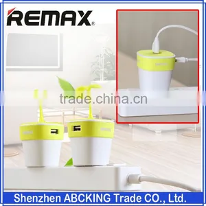 Original Remax Sapling Series 2 USB Adaptor Phone Charger 5V 2.4A Travel Charger thumbnail-1