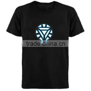 el Sound Activated t Shirt With 4pcs AAA Battery Inverter thumbnail-1