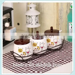 Ceramic Cookware Sets in Spices Canister Set Design for Salt and Pepper and Sugar thumbnail-6