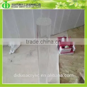DDH-L118 Trade Assurance Modern Acrylic Table Leg Round Base thumbnail-2