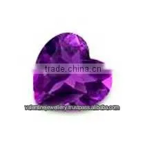 Round Dark Amethyst , 6mm Heart Shaped Stone Amethyst , 2012 Elegant Heart Shape Amethyst Loose Stones thumbnail-1