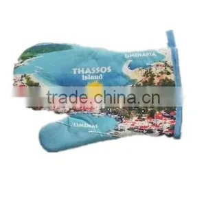 Kitchen Oven Mitten With Greece Sea Side Printing thumbnail-2