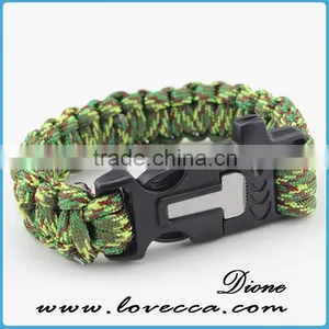 200 Colors Colored Handmade Survival Paracord Emergency Bracelet With Firestarter Whistle and Custom Tools thumbnail-6