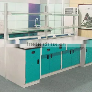 Bench Mounted Lab Reagent Shelf in Laboratory Furniture and Dental Lab Work Bench thumbnail-5