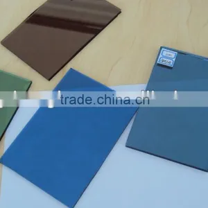 4mm 5mm Dark Blue Reflective Glass With ISO & CCC Certificatation thumbnail-1