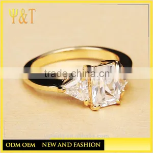 Jingli Jewelry Custom Made Eternity Gold Plated Wedding Ring (YJ-817) thumbnail-4