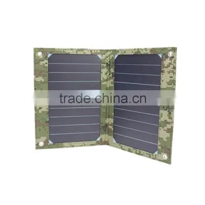New Premium 10W 5V Built-in 6000mah Polymer Battery Sun Power Solar Panel Outdoor Charging for Mobile Phone thumbnail-1