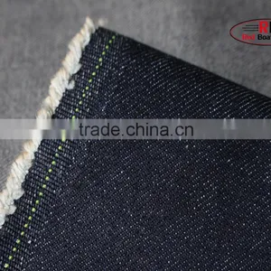 12oz Blue Color Slub 100%Cotton Stretch Denim Fabric thumbnail-4
