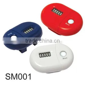 Electronic Pedometer, 5 Digits LCD Display Pedometers SM001 thumbnail-1