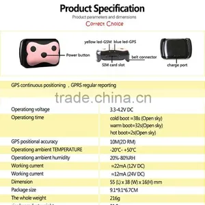 Cheap DIY Pet Dog Collars GPS Tracker D69 With APP Google Map thumbnail-4