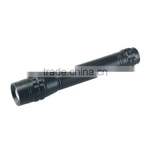 Factory Direact Sale Aluminium Alloy Flashlight With Adustable Convex Lens Flashlamp 2AA Battery thumbnail-1