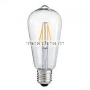 E27 4W ST64 LED Filament Lamp 2700K thumbnail-2