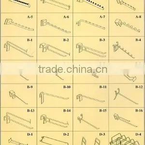 Supermarket Metal Slatwall Display Hook Pegboard Hook thumbnail-2
