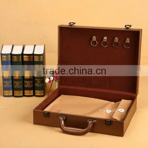 Chinese Factories Wholesale Custom Luxurious Leather Gift Boxes, Portable Storage Box thumbnail-2