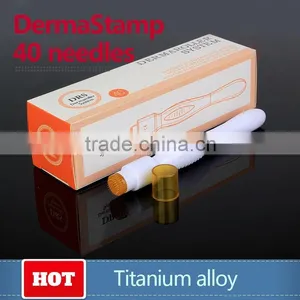 DRS 40 Pins Gold Needle Medical Grade Derma Roller Micro Needle Roller Wrinkle Remover thumbnail-1