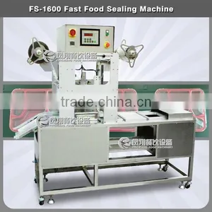 FS-1600 Commercail Fast Food Containers Sealing Machine,tea Cup Noodles Packing Machine ,pealrl Milk Cup Packing Machine thumbnail-1