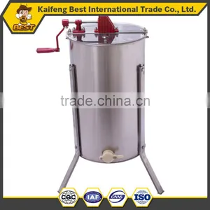 New Style Stainless Steel Manual 3 Frame Honey Extractor Hot Sale thumbnail-1