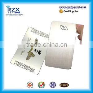Whosales Silver Color Metal Business Card With Cutting thumbnail-6