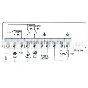 Digital Microcomputer Refrigeration Temperature Controller Compressor Defrost Fan + NTC PTC Probe Type thumbnail-4