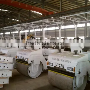 Lutong LTC08H 0.8T Double Drum Hydraulic Vibrator Road Roller Price thumbnail-6