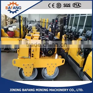 Double Drum Walk Behind Diesel Engine Vibratory Roller Road Roller thumbnail-5