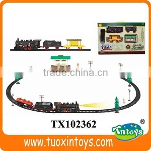 Toy Trains for Kids, Battery Operated Toy Train Set Steam Locomotives thumbnail-5