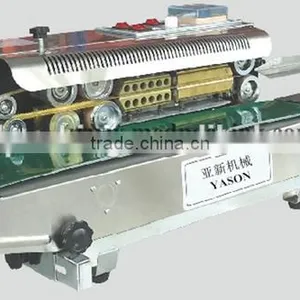 FR900 Horizontal Plastic Film Sealing Machine+Date Printing+Seal Belt thumbnail-1
