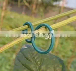 Green Color Eight Shape Plastic Clips For Garden Binding thumbnail-2