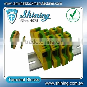 TF-G Series Euro Type Din Rail Mounted Ground Earth Terminal Block thumbnail-3