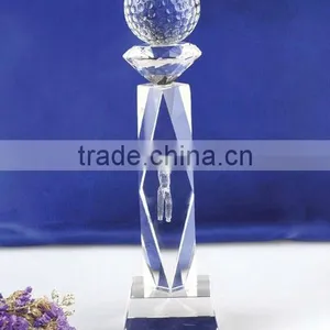 2016 Elegant Crystal Golf Ball Awards and Trophies thumbnail-1