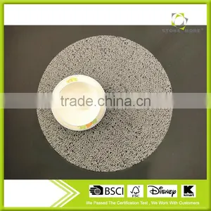Round EVA Insulation Stain-resistant Dining Room Placemats - Set of 12 thumbnail-1