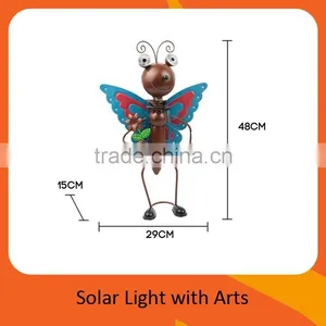 Solar Metal Ants-shaped With Wings Garden Decoration Lights thumbnail-5