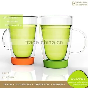 Chinese Double Glass Handblown Christmas Fashionable Thermo Tea Cup thumbnail-5