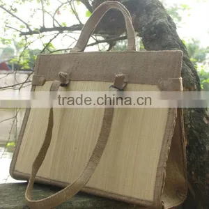 High Quality Best Selling Bamboo Shopping Bag WITH HANDLE From Vietnam thumbnail-1