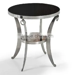 Good Quality Cheap Glass Round Side Table thumbnail-1