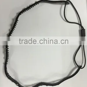 Fashion New Womens Wave Rhinestone PVC Elastic Hair Band Headband thumbnail-1