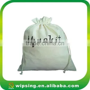 Promotional Gift Cotton Calico Drawstring Bag thumbnail-6