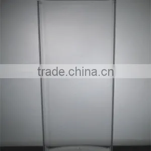 Indoor Clear Plastic Cylinder Vase ( Cube ) Acrylic Vase/flower Pot thumbnail-2